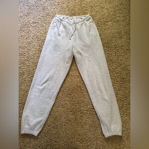SKIMS Cotton Fleece Classic Joggers Light Heather Grey Size Small